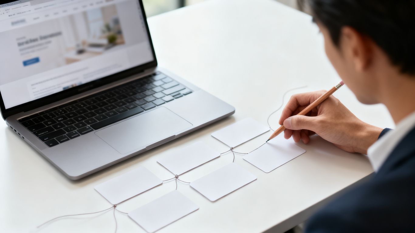 Pages reliées dans une architecture éditoriale
