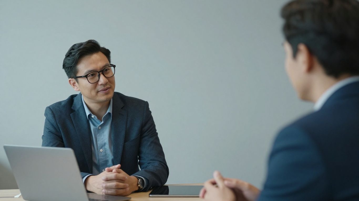 Gespräch zwischen Mitarbeiter und Vorgesetztem
