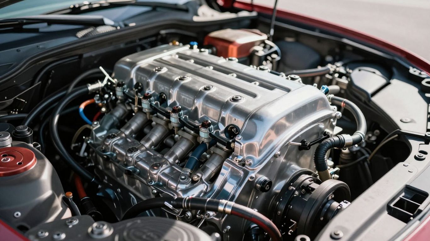 Engine and gearbox parts for automotive repair.