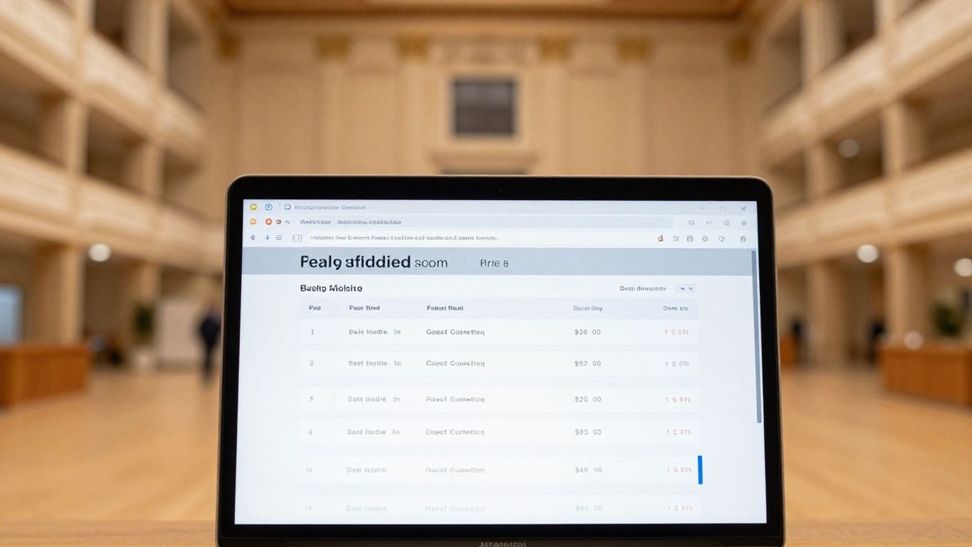 Auction control panel