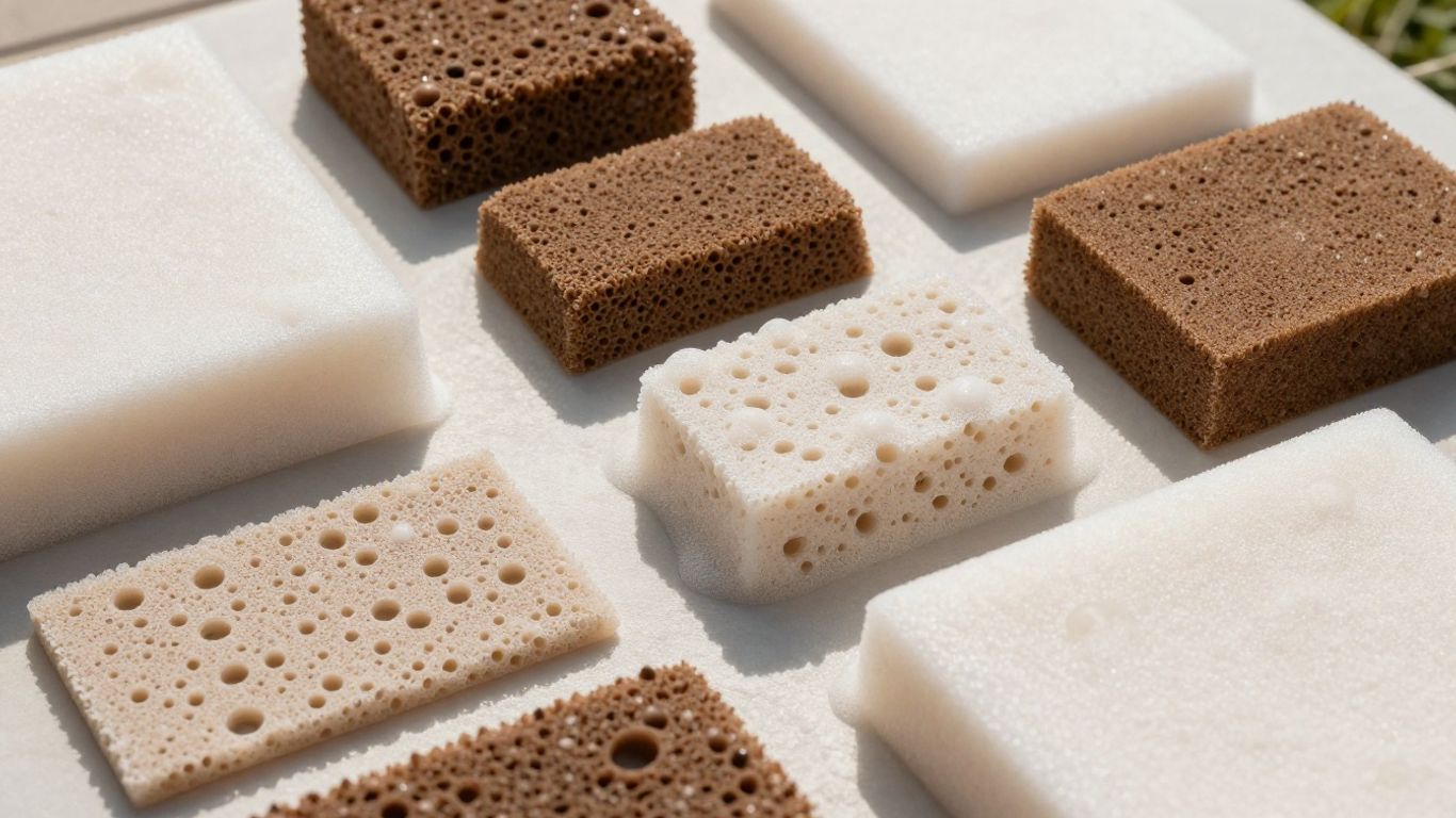 Outdoor patio cushion foam samples