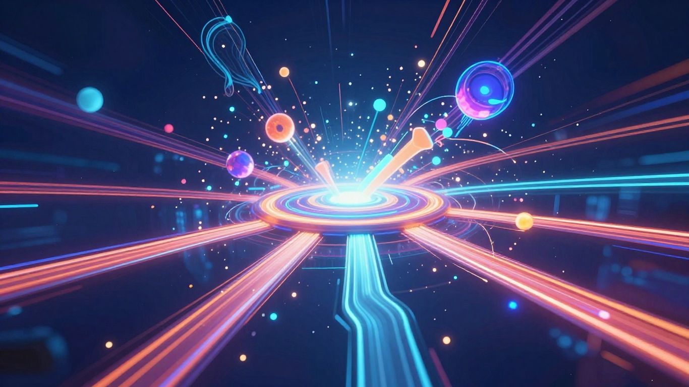 Digital pathways showing upward growth and online connectivity.