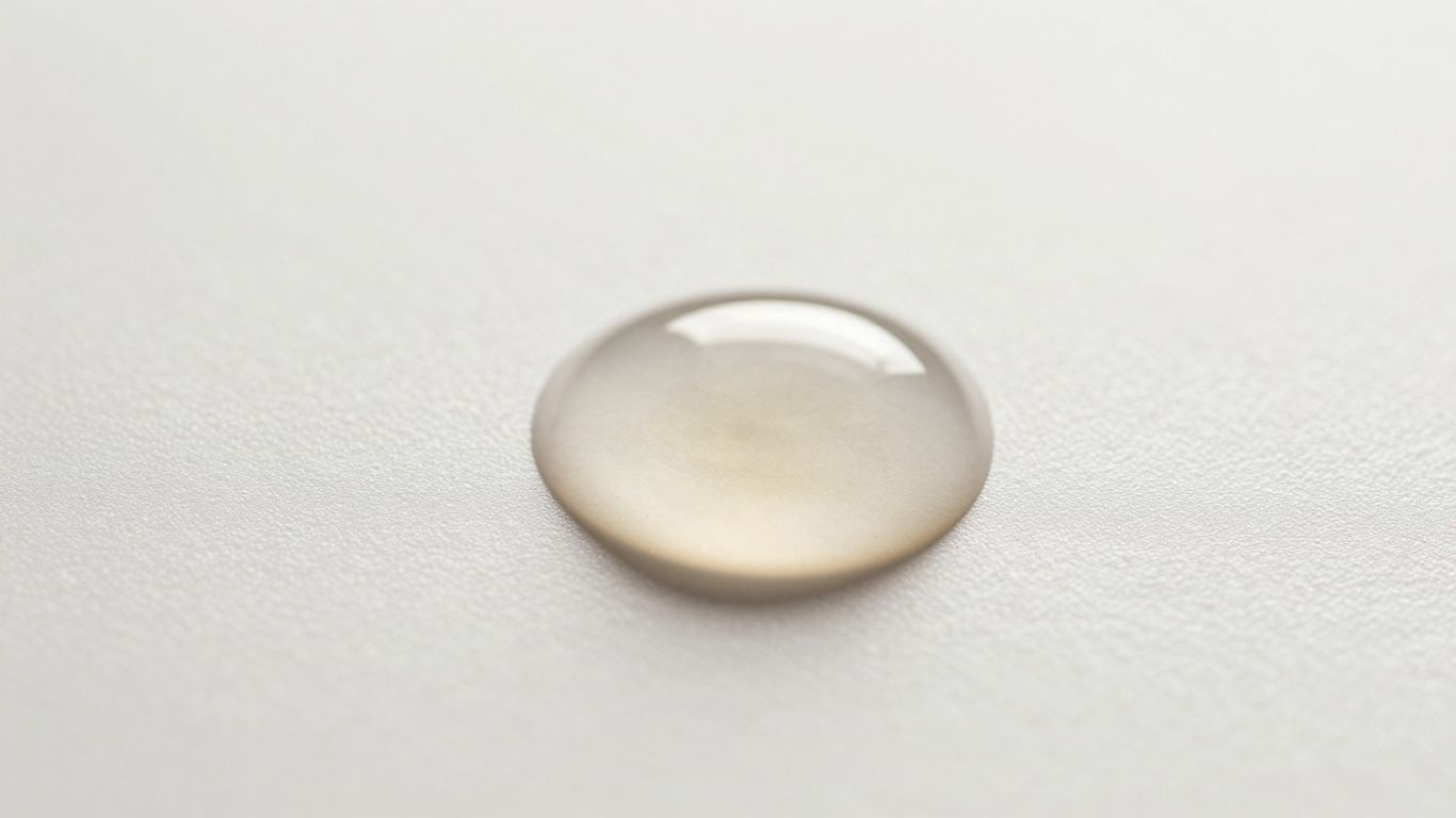 A close-up view of clear, soothing natural lubricant