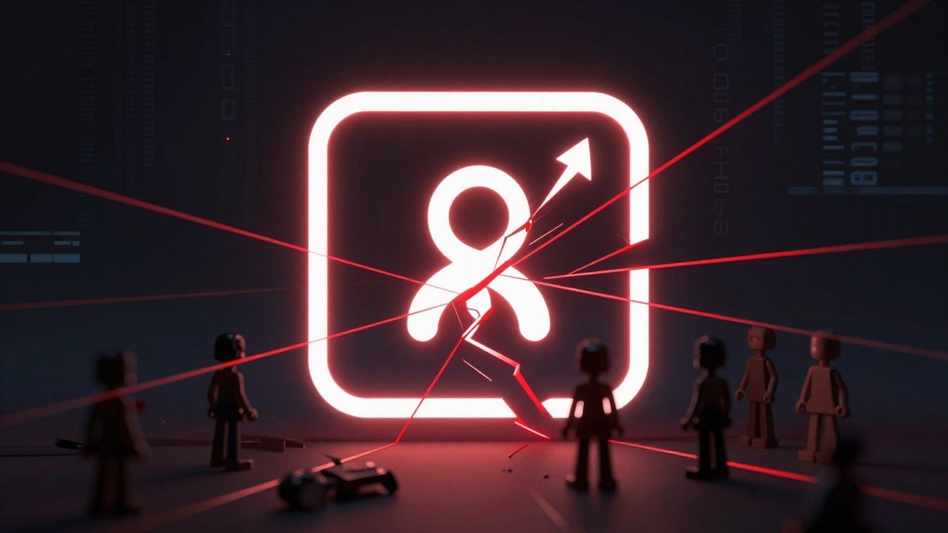 Cyberattack on Hasbro, broken digital lock, toy figures.