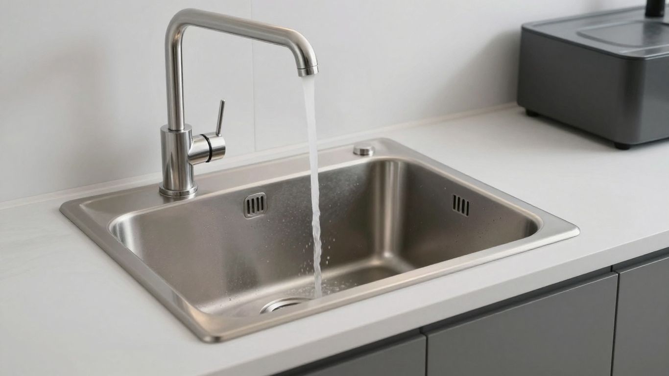 Commercial sinks made of different materials.