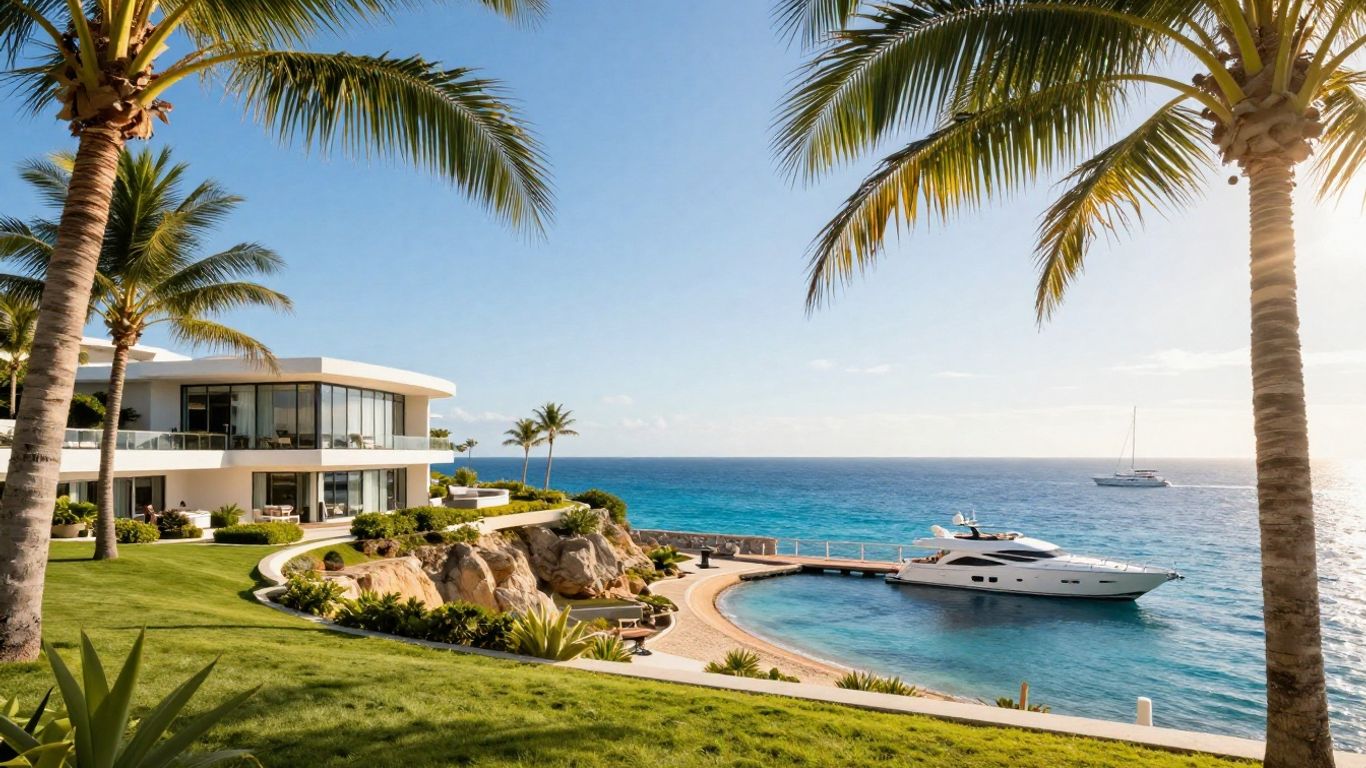 Four Seasons Cabo San Lucas resort overlooking the ocean.