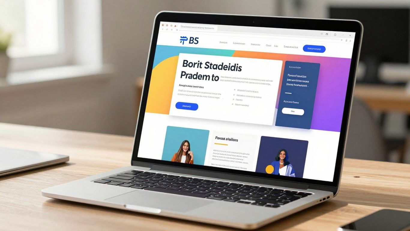 Darmowa strona internetowa Google na ekranie laptopa.