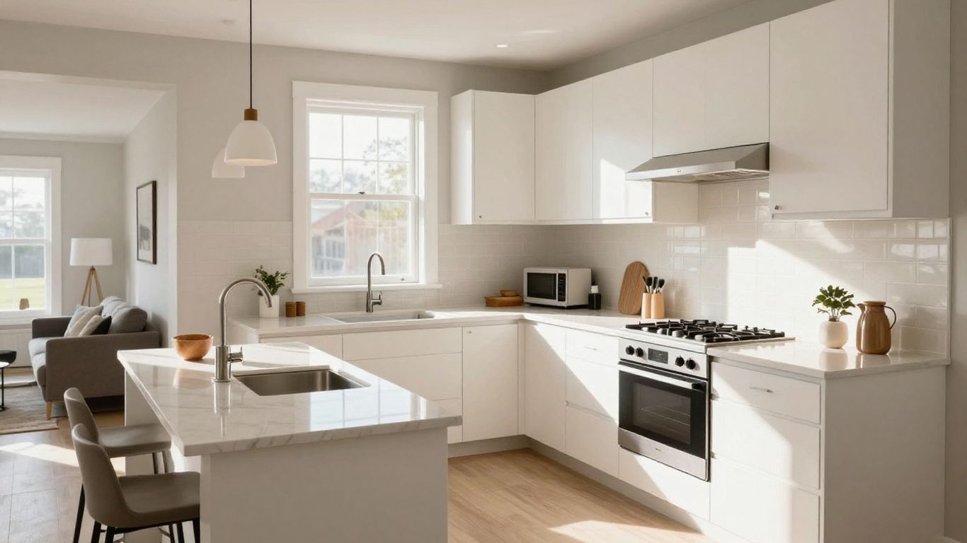 Modern kitchen renovation in Dacula, Georgia home.