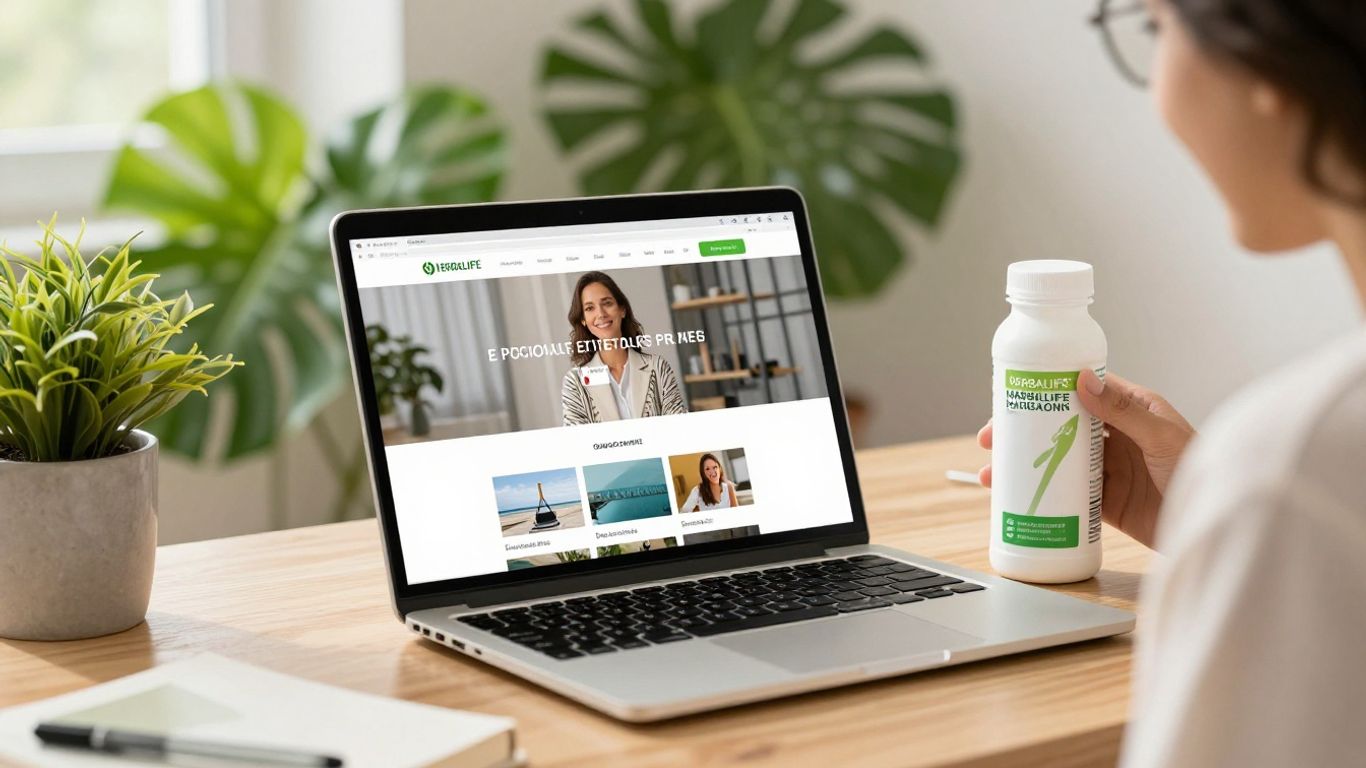 Herbalife business plan and online presence success.