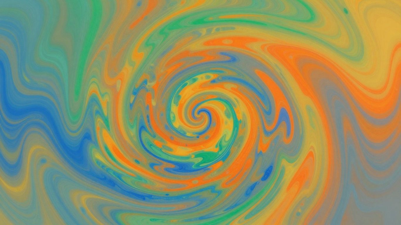 Abstract colorful swirls representing mood changes.