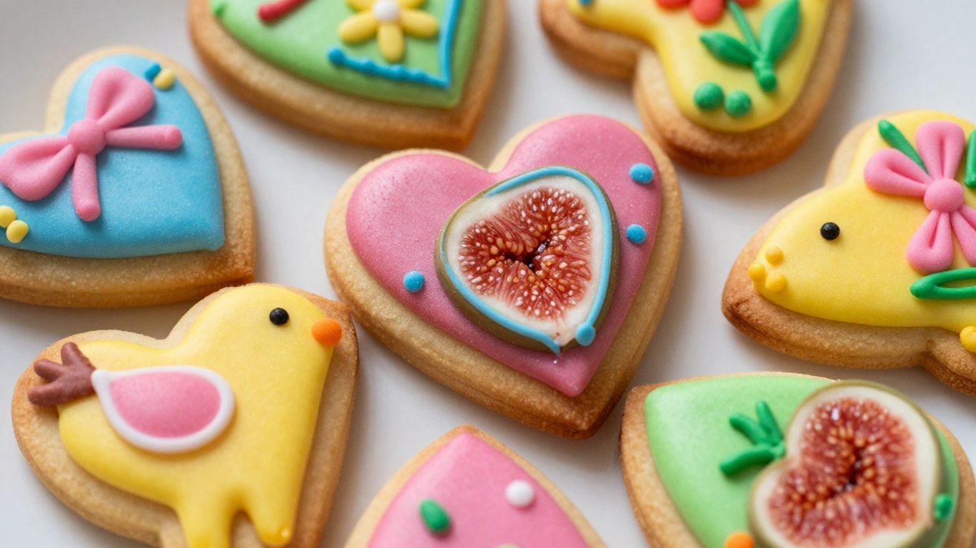 Decorated Maltese figolli cookies for Easter
