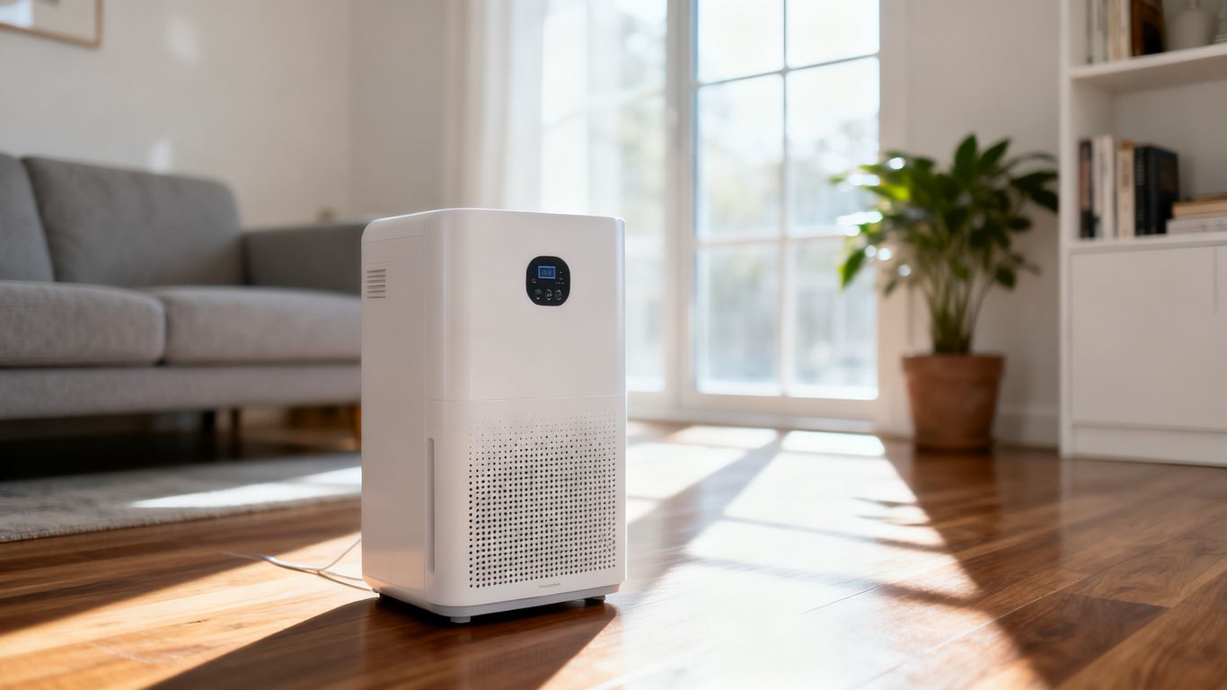 Household using a modern dehumidifier