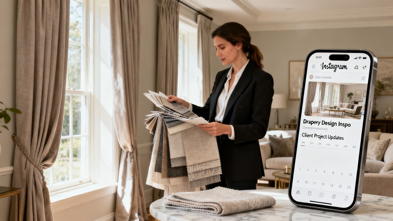 Instagram Marketing for Custom Drape Companies: The Content Calendar That Gets DMs