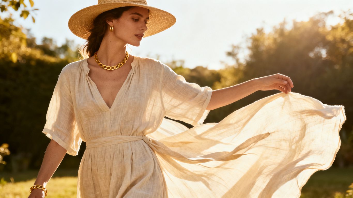 Models in chic summer fashion for 2025.