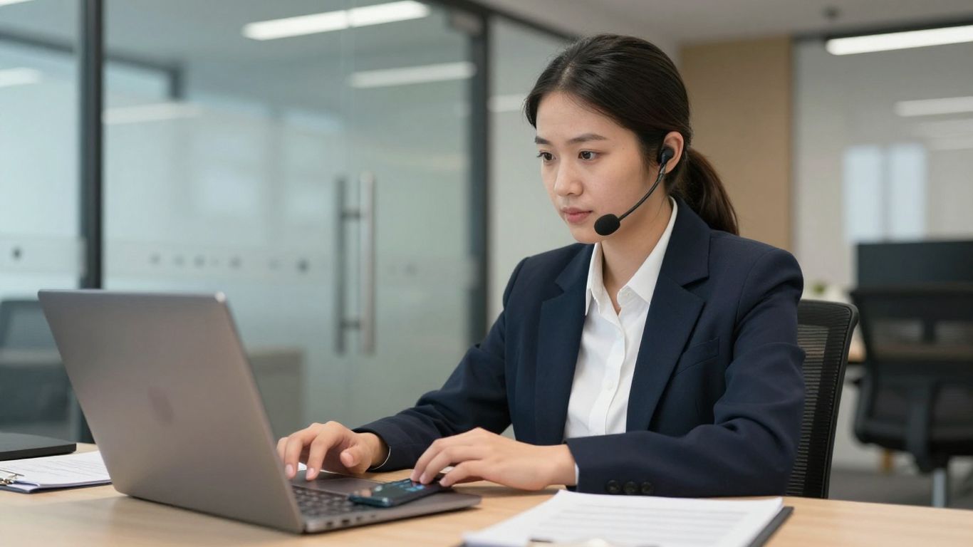 Support specialist reviewing access issue