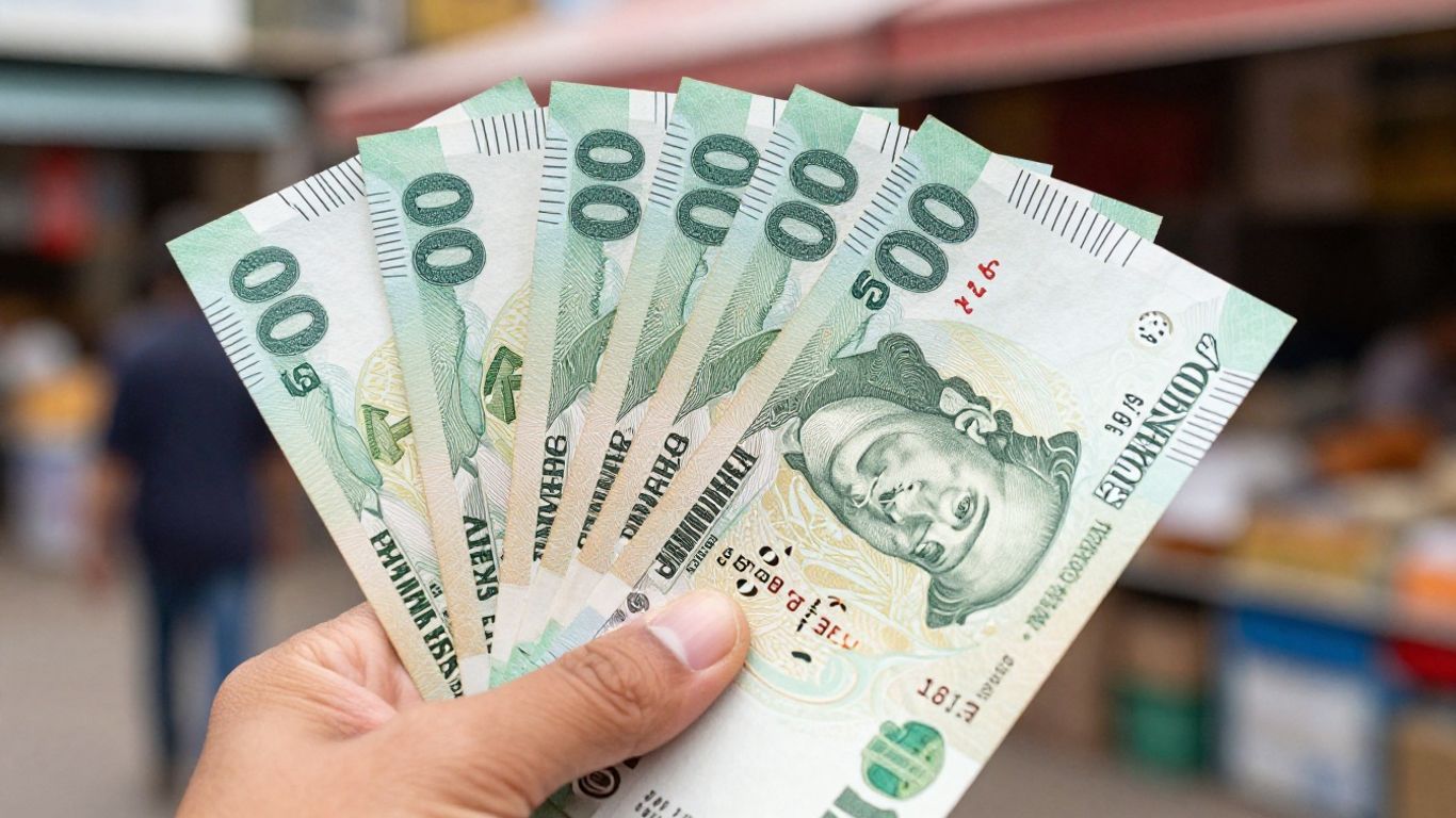 Dinero en mano, concepto de negocio multinivel.