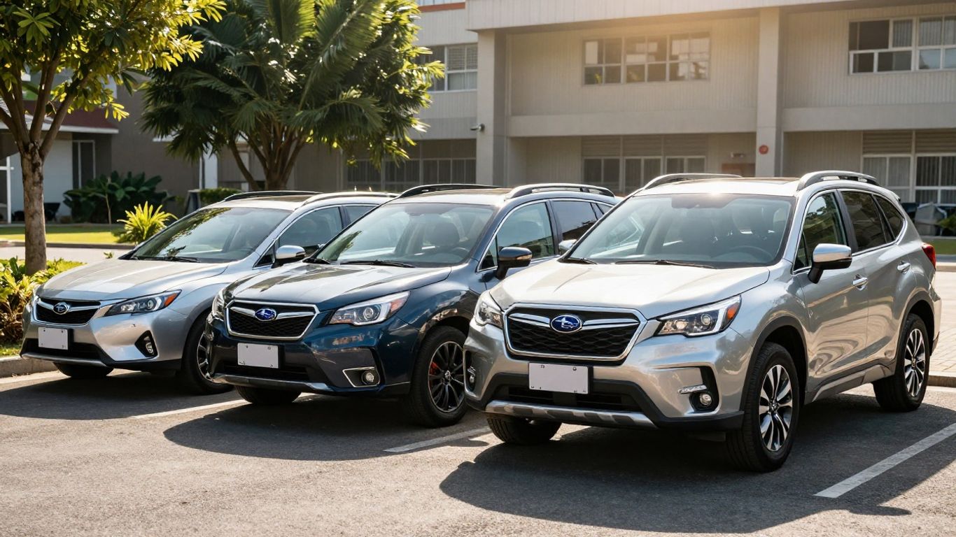 Subaru Impreza, Forester, and Outback vehicles.