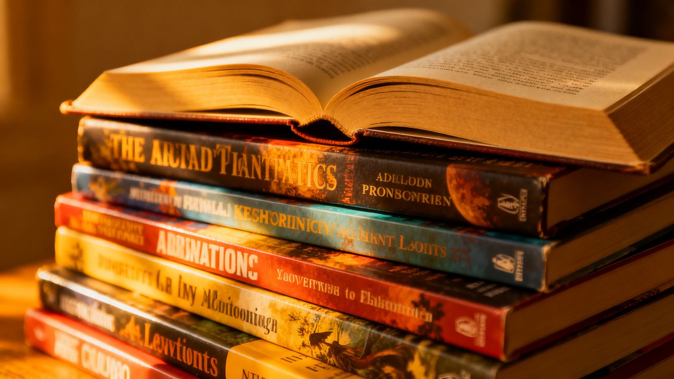 Stack of diverse non-fiction books for 2025 reading.