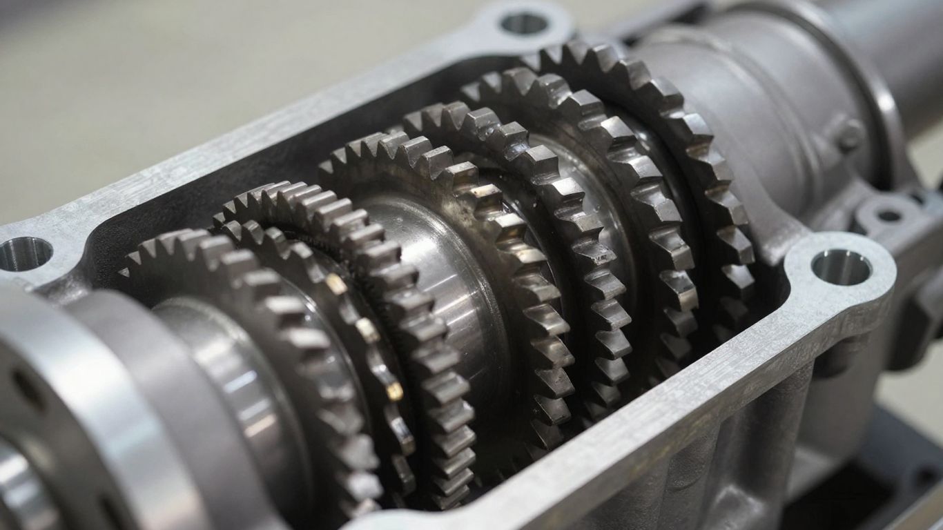 Used automatic transmission with visible gears
