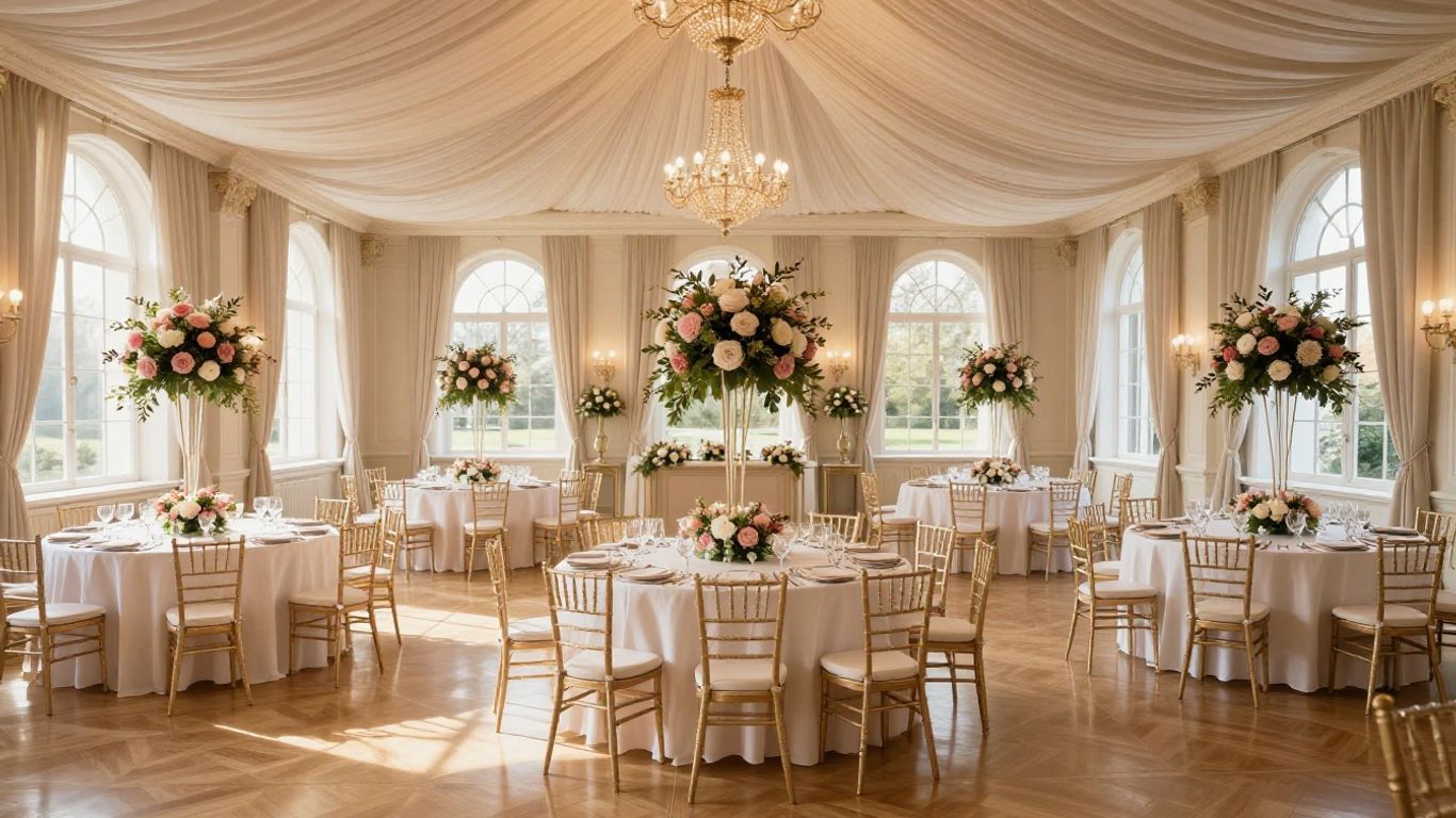 Elegant ballroom event venue in Addison, TX