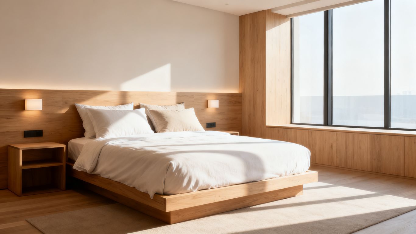 Bright and modern hotel room