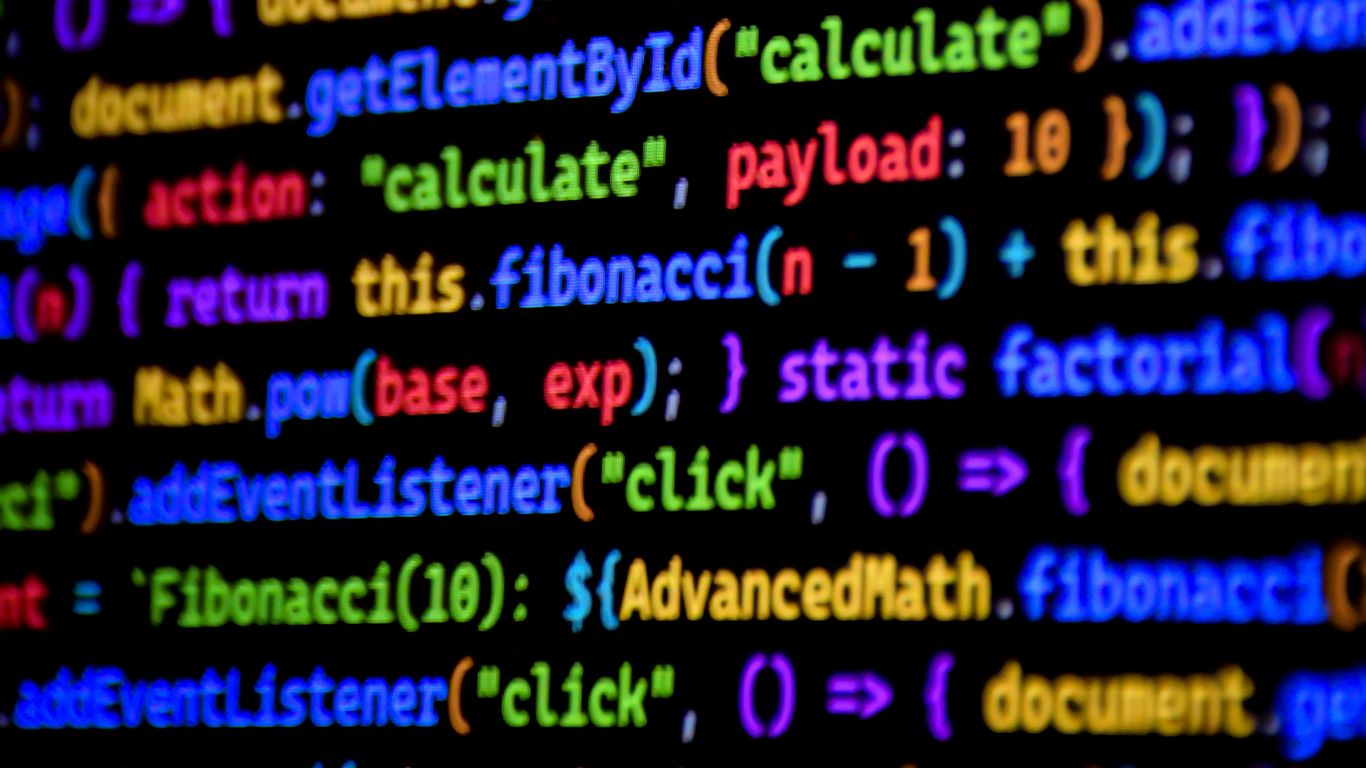 Computer code displayed on a black background.