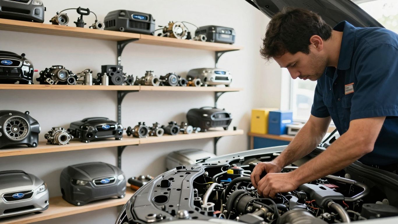 Subaru parts and wreckers workshop in Campbelltown.