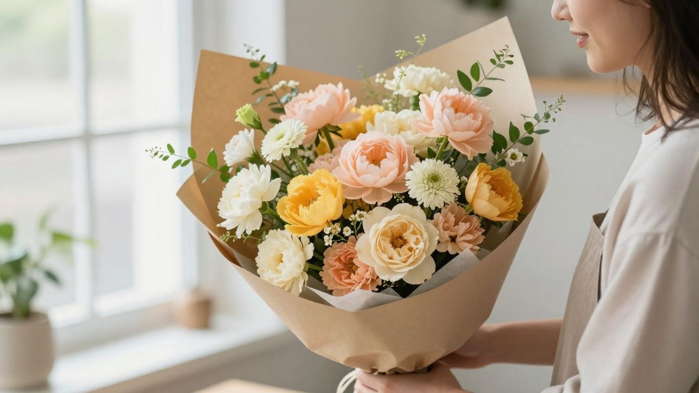 Fresh seasonal bouquet ready for delivery