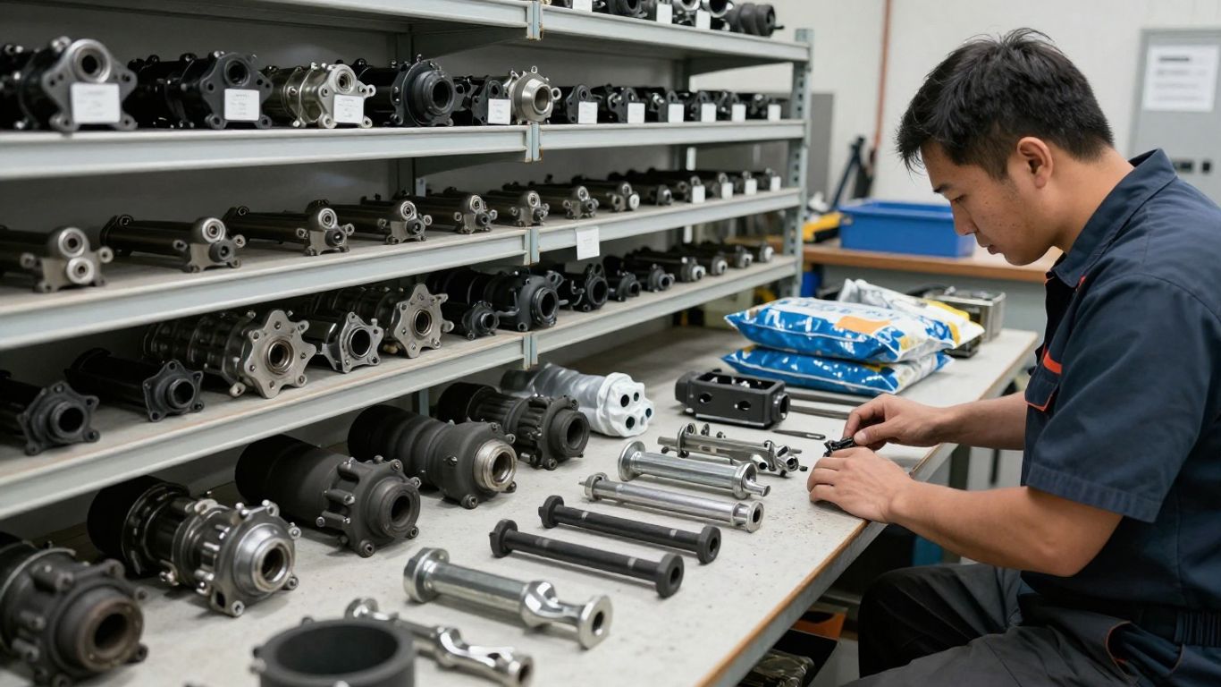 Recycled automotive parts supplier warehouse inspection