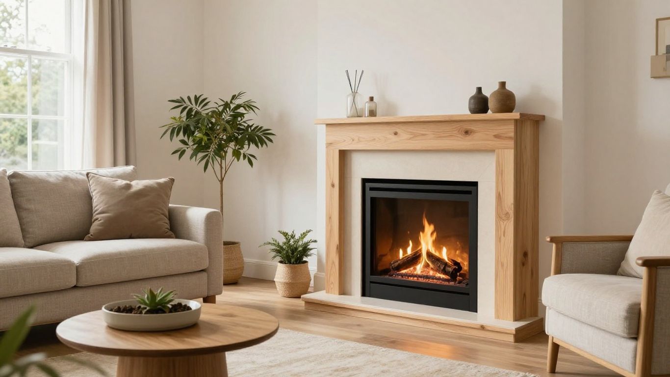 Freestanding and built-in bioethanol fireplaces in a home