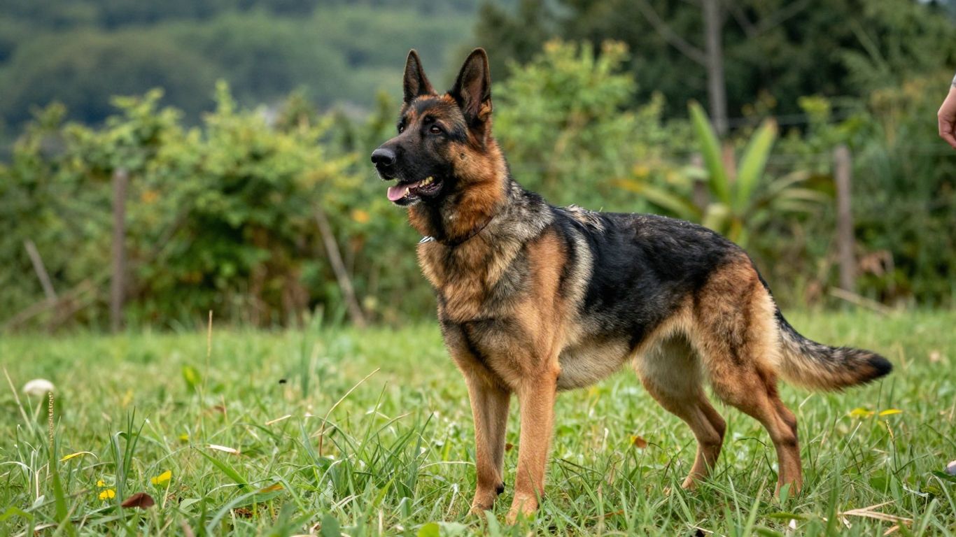 Dog training off-leash in a natural Tennessee park setting.