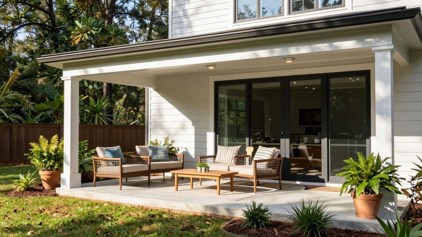 Dacula Georgia sunroom addition with natural light and plants.