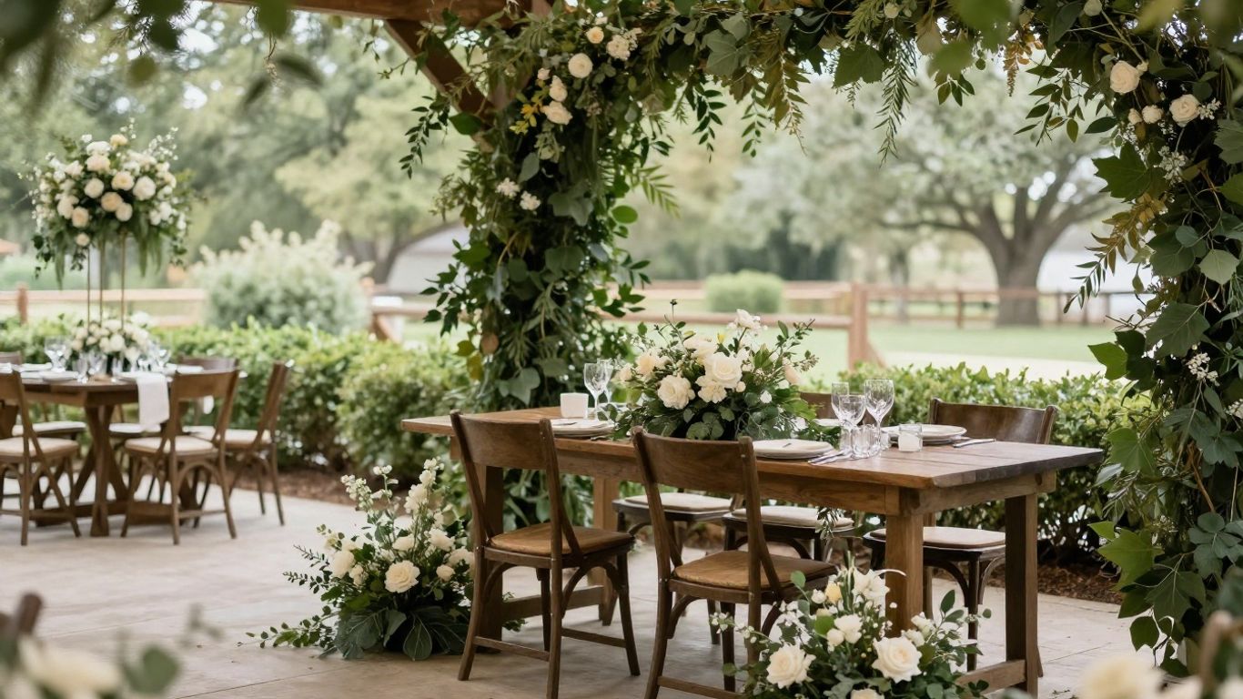 Intimate wedding venue in Addison, TX with elegant decor.