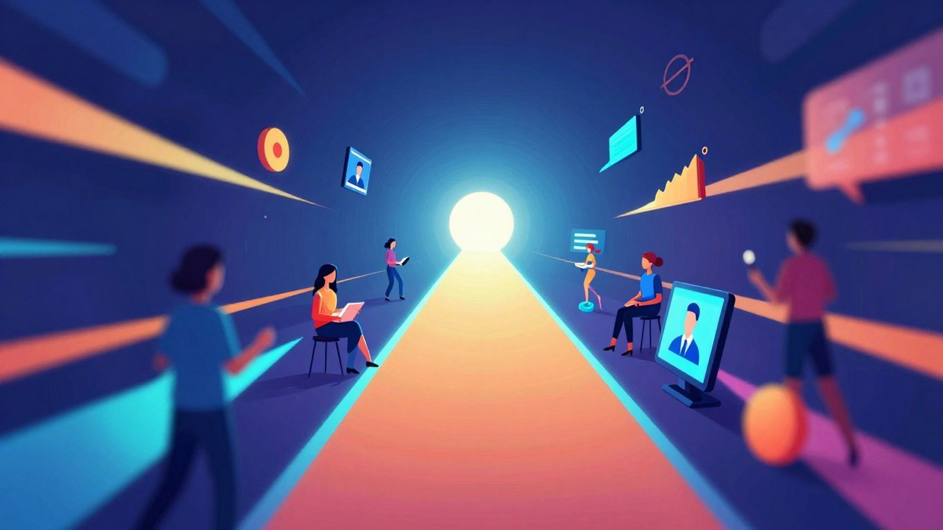 Affiliate marketing webinar funnel illustration