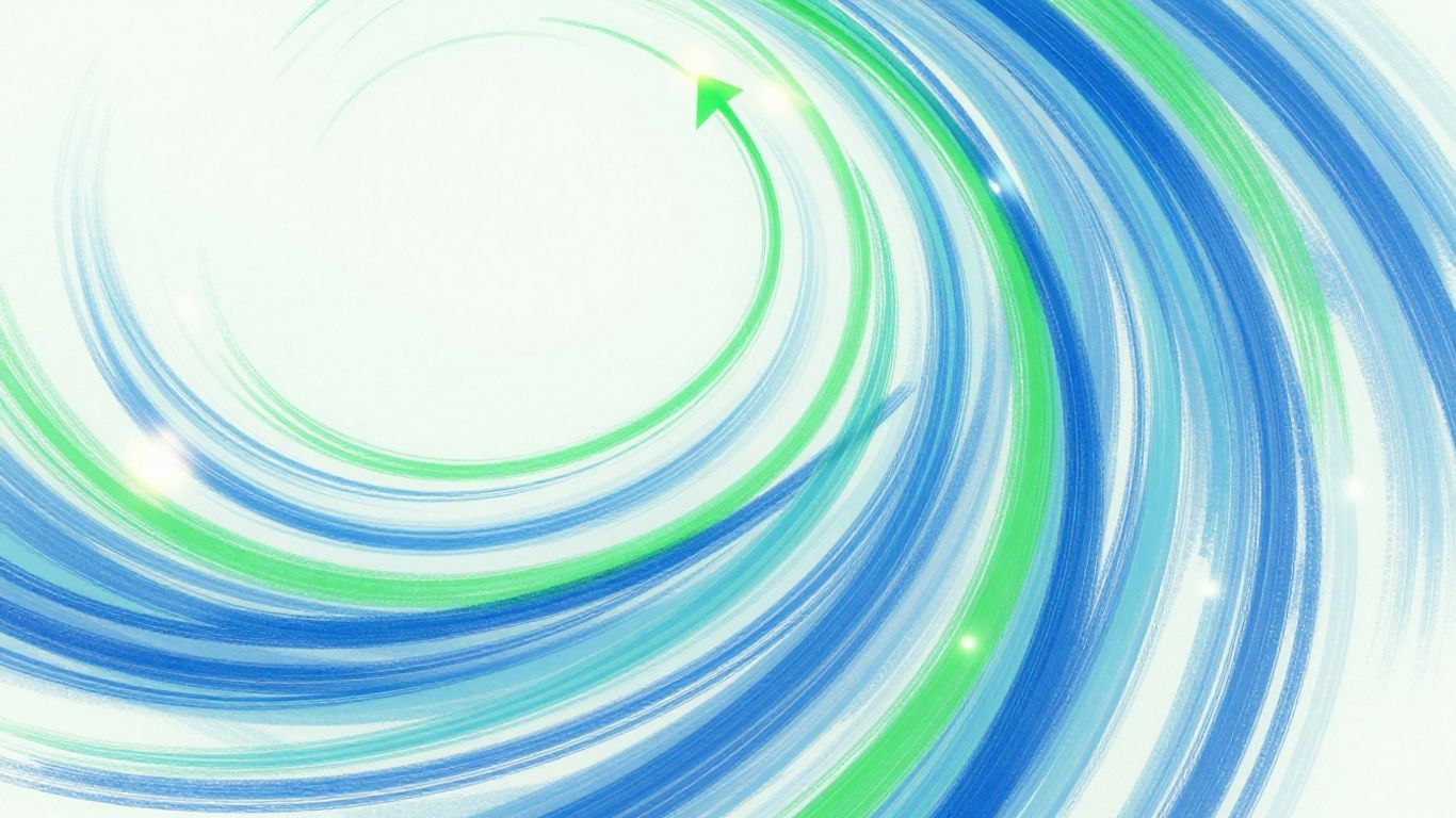Abstract visual of upward momentum and growth