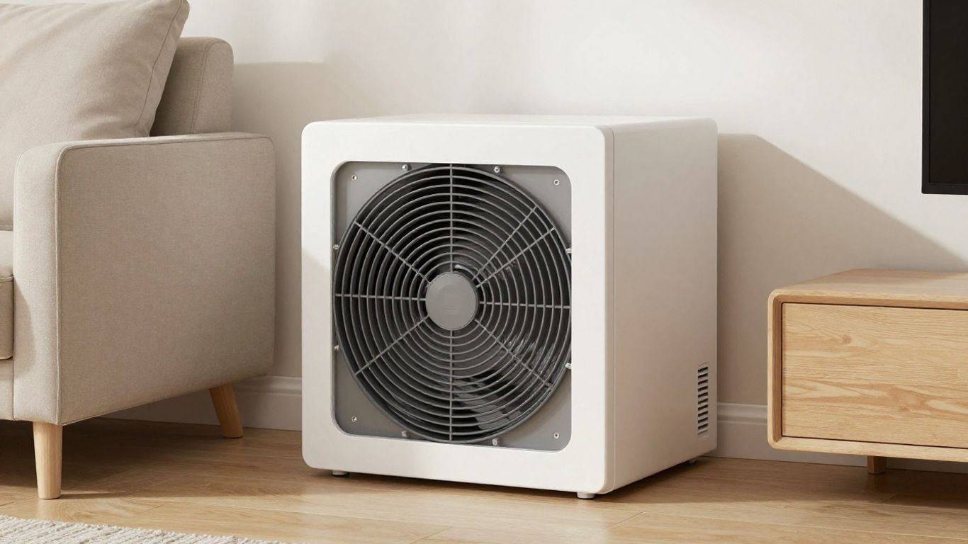 Unité VMC double flux thermodynamique dans un intérieur moderne.