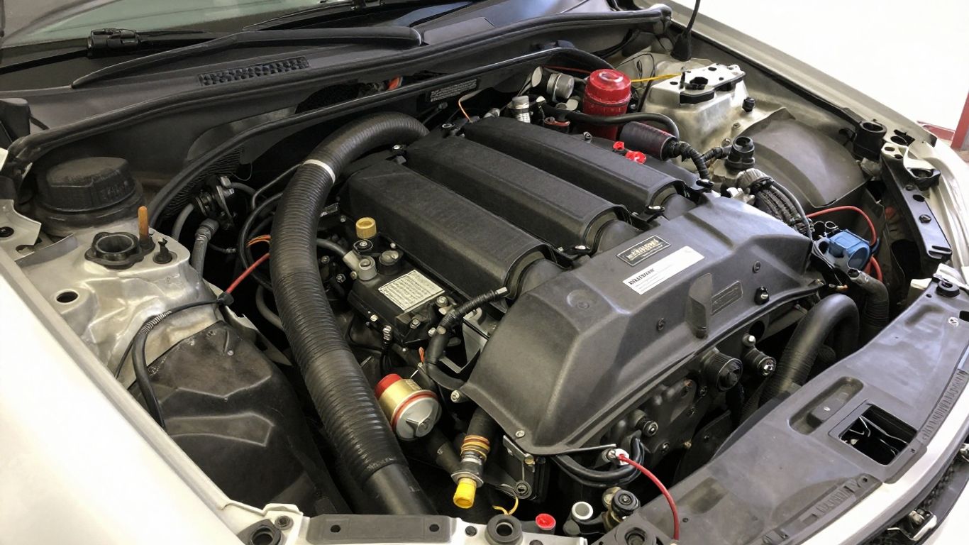 Engine bay inspection before replacement