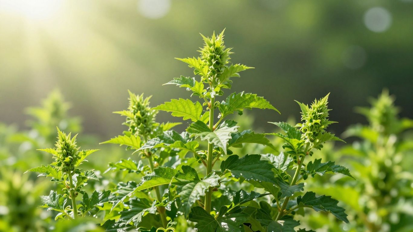 Plant growing fast with sunlight