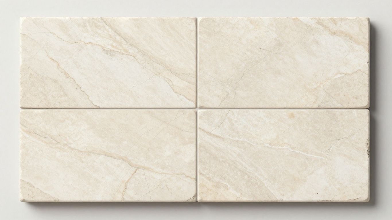 Ivory light travertine tile collection sketch
