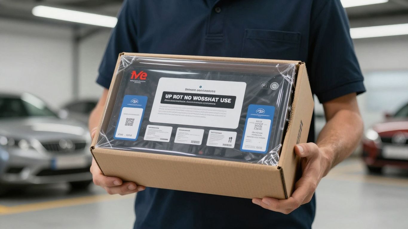 Authentic product box with official seal