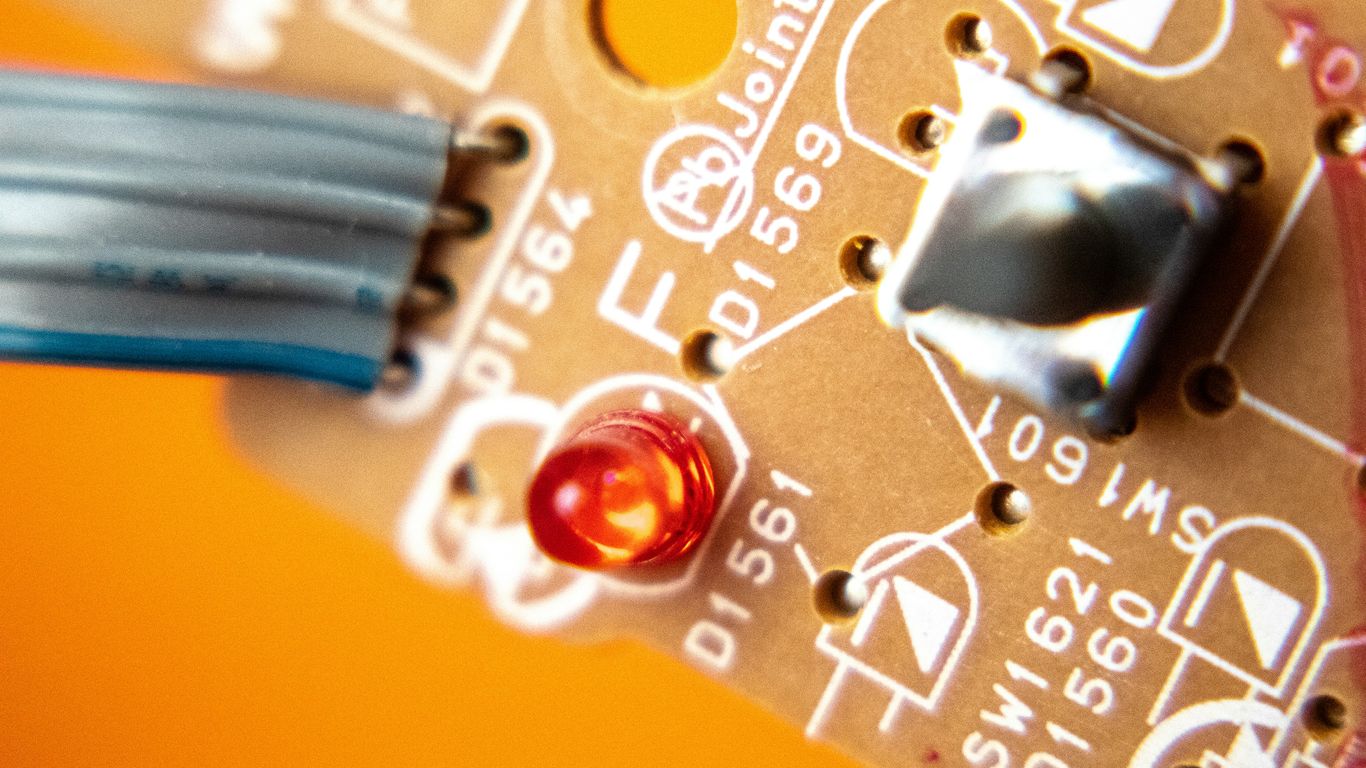 silver and black circuit board