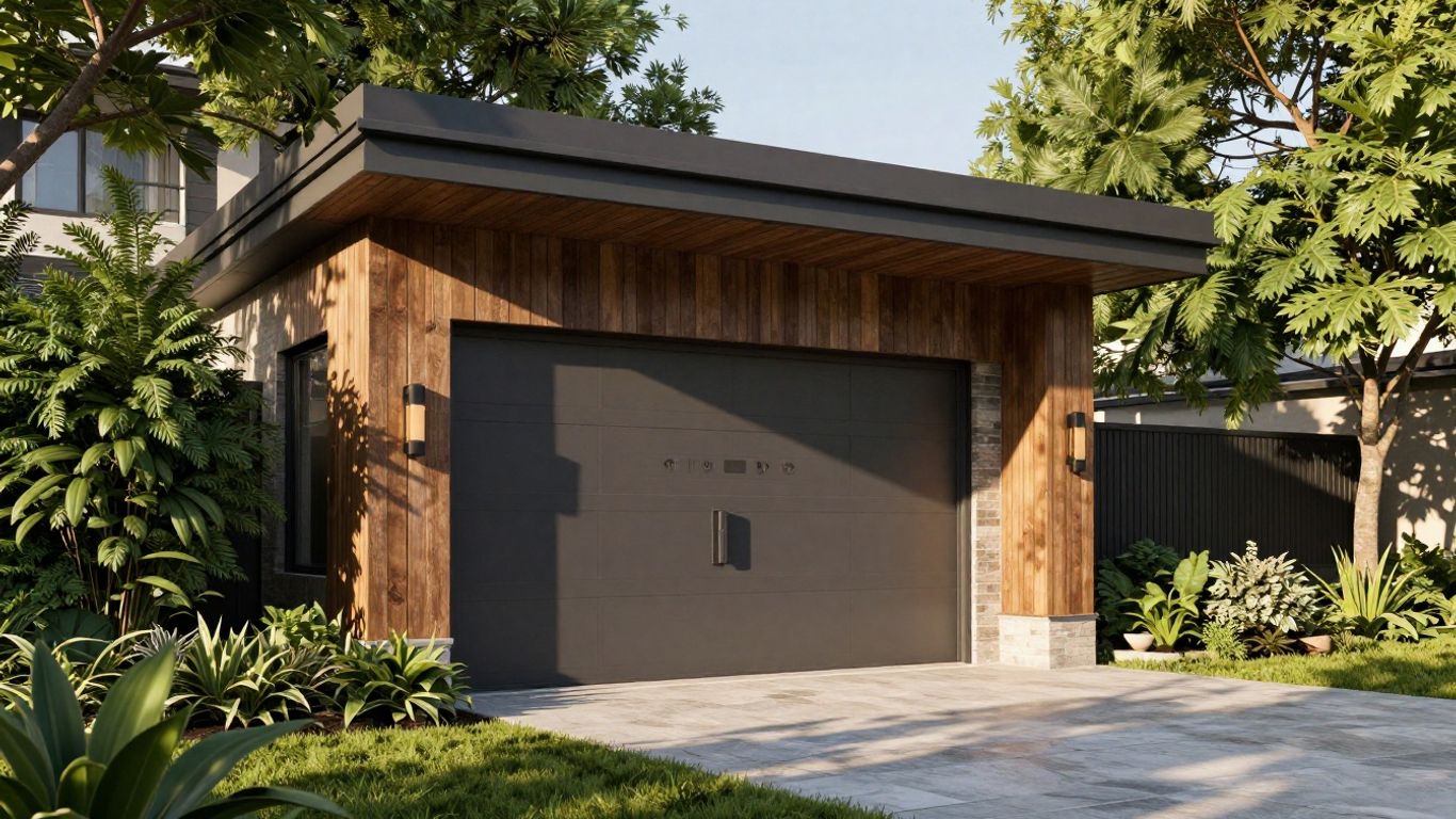 Hogar moderno con tecnología avanzada y protección.