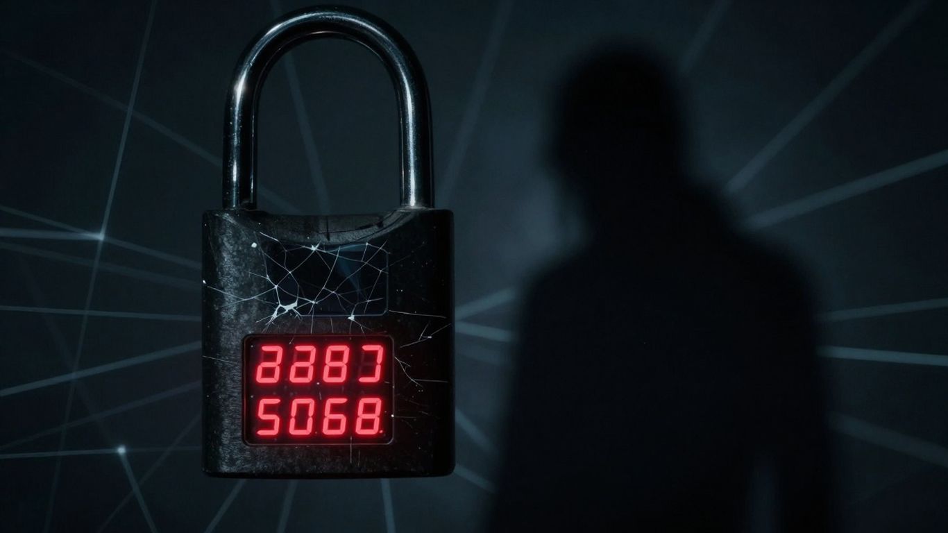 Warlock ransomware breaching a digital network.