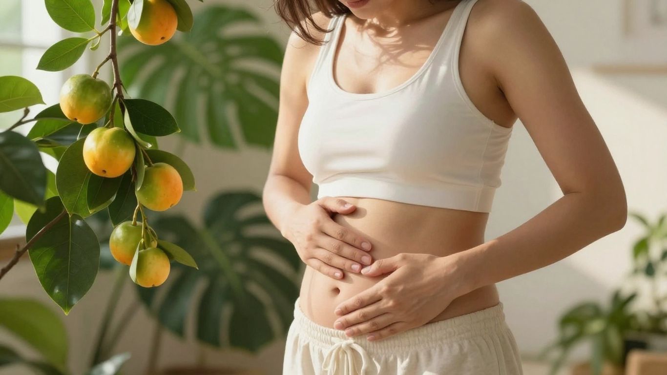 Woman nurturing her body for fertility