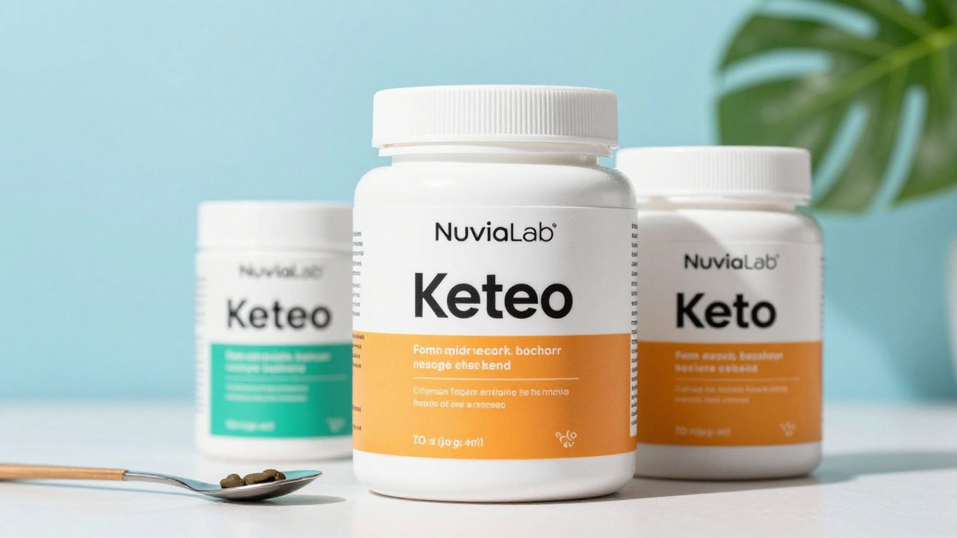 NuviaLab Keto product packaging on a clean background.
