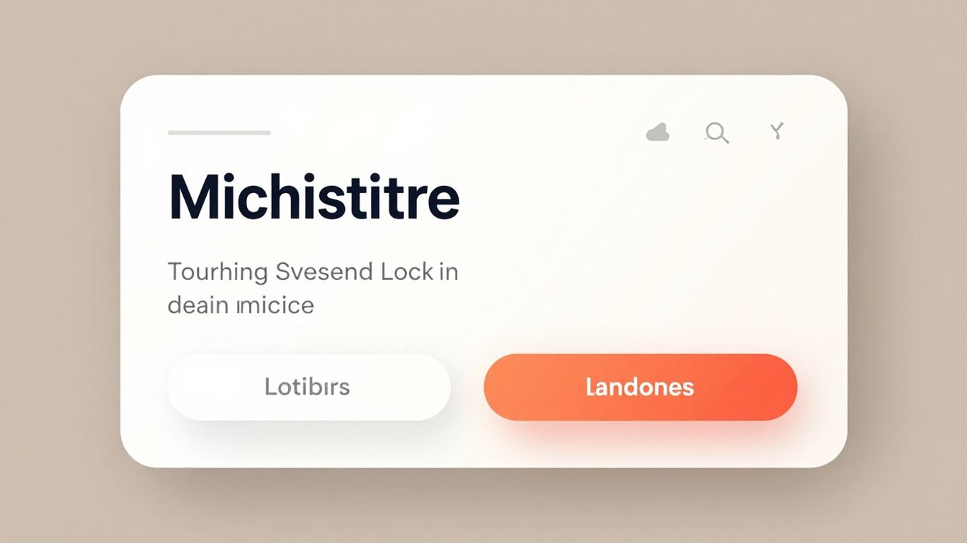 Clear call to action on a landing page
