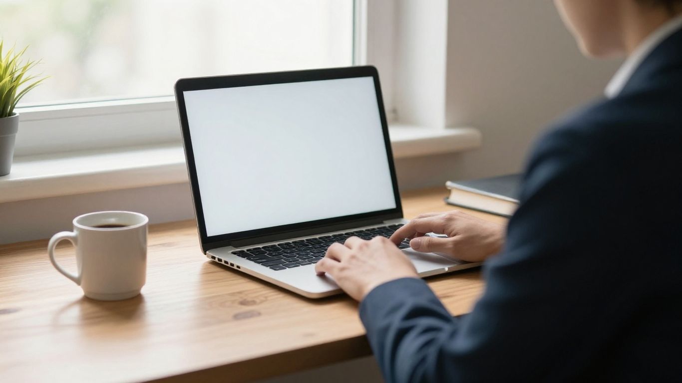 Full-time worker earning money online with affiliate marketing.