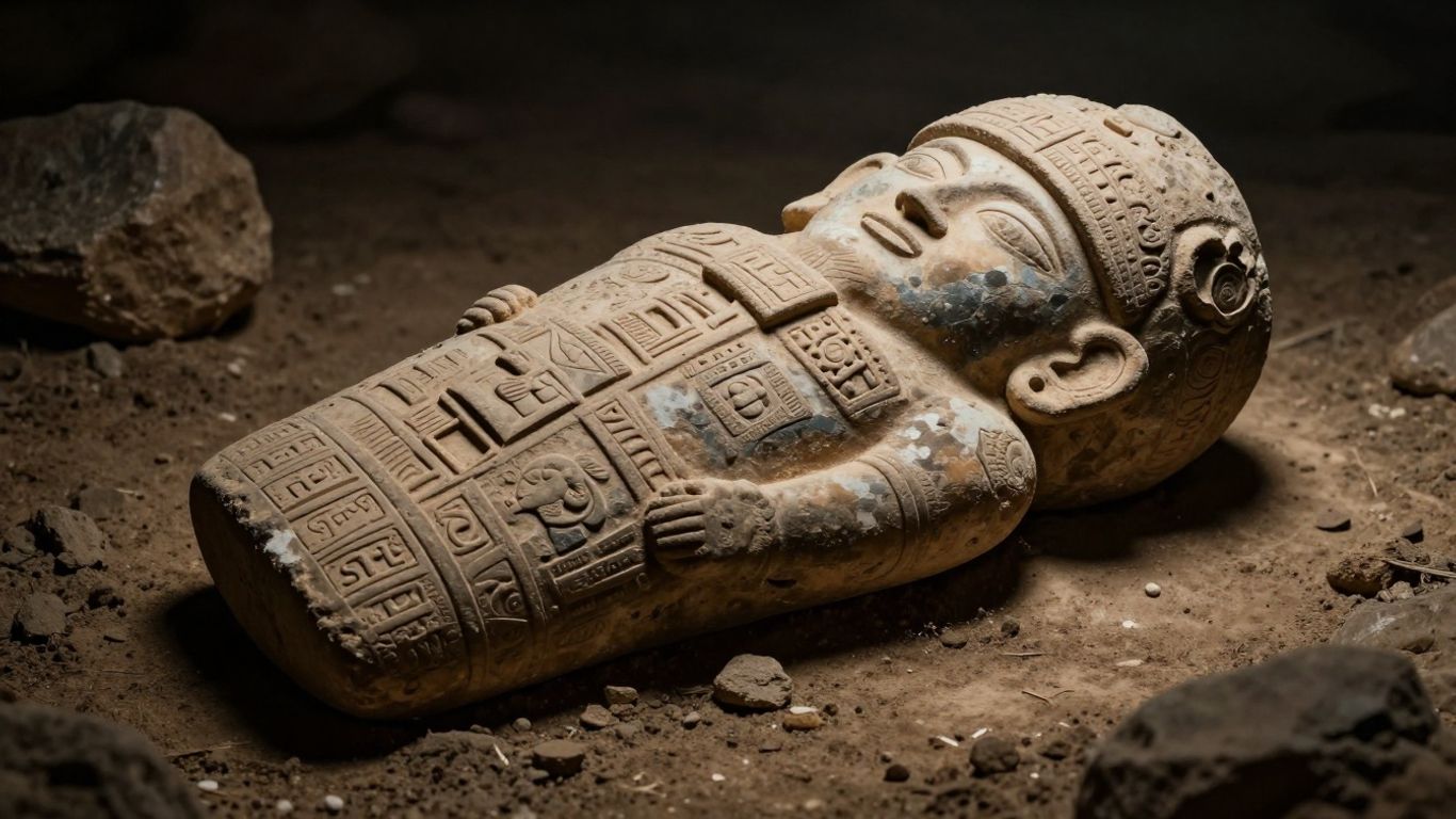 Artefato antigo misterioso encontrado na Terra.