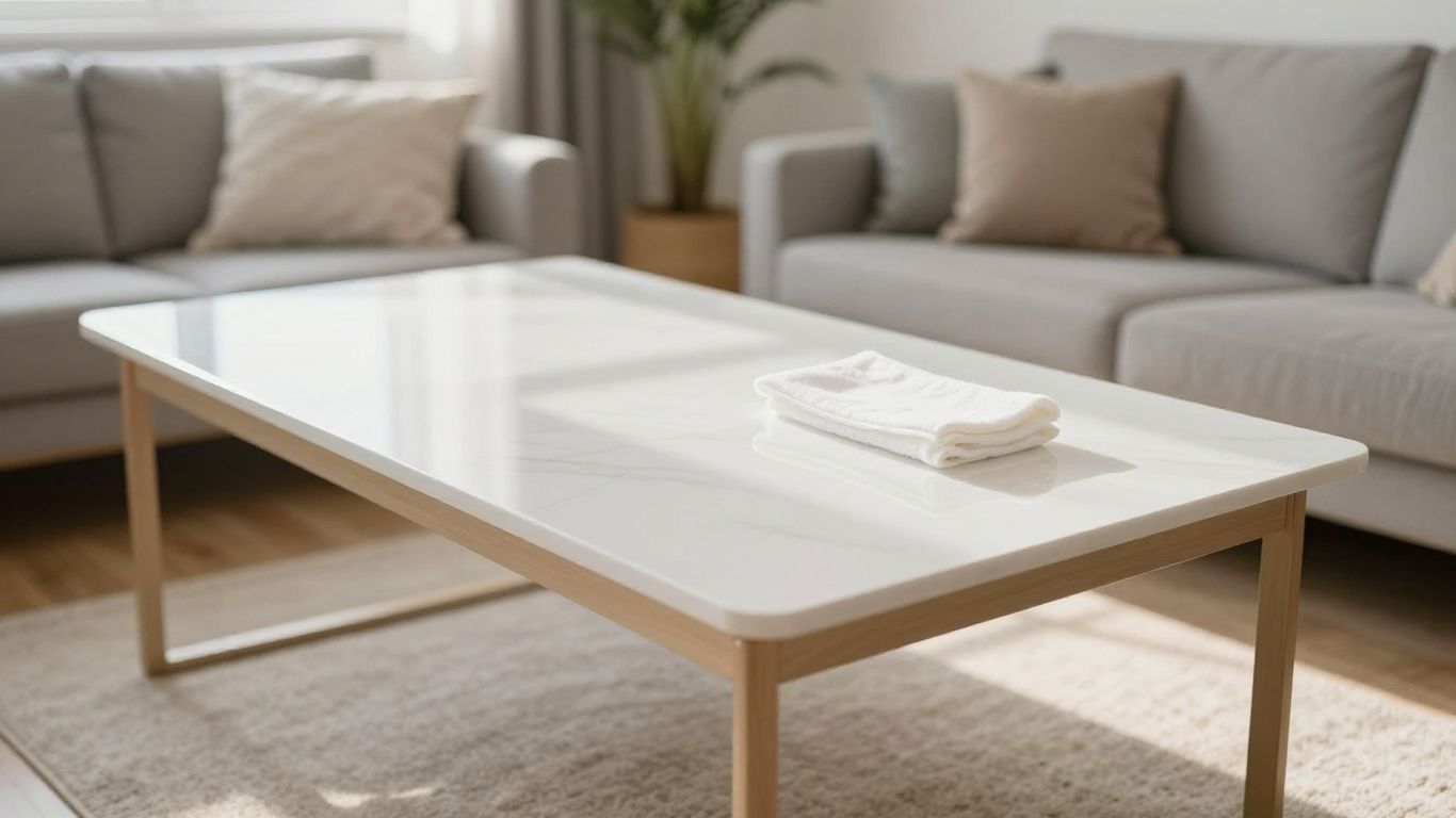 Clean Airbnb interior with sparkling surfaces and organized amenities.