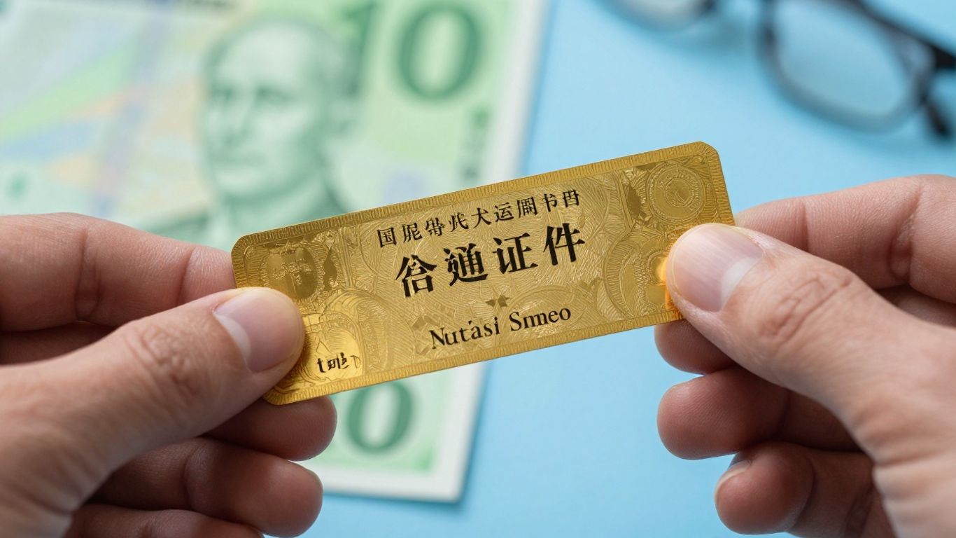 Gold bond certificate held in hand.